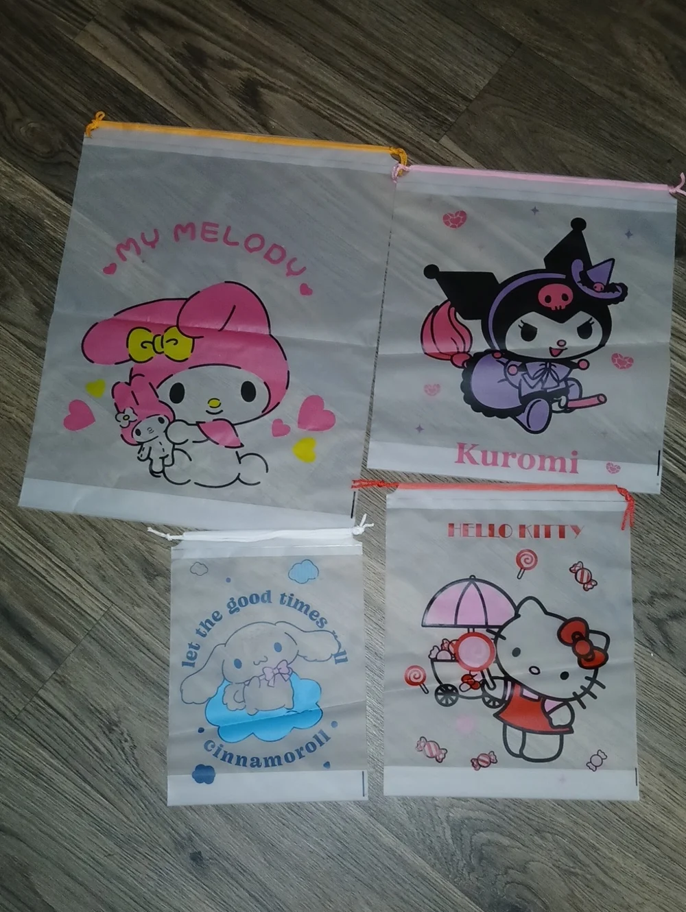 4 #Sanrio My Melody & Friends #DrawstringBag #storage #travelbag